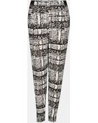 Topshop Tapered Jersey Trousers - Lyst