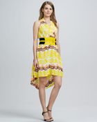 Tracy Reese Halter Printed Highlow Dress - Lyst
