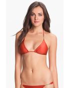 Vix Hardware Detail Triangle Bikini Top - Lyst