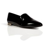 Burberry Patent Leather Mormont Loafers in Black - Lyst