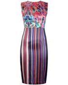 Marco Bologna Abstract Print Sleeveless Dress - Lyst