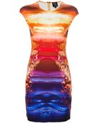 McQ by Alexander McQueen Sunset Print Dress - Lyst