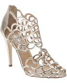Oscar de la Renta Gladia Camellia Cage Bootie - Lyst