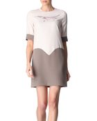 Victoria, Victoria Beckham Bird print Dress - Lyst