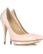 McQ by Alexander McQueen Blossom Studded Leather Pump - Lyst