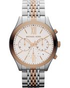 Michael Kors Stainless Steel Chronograph Watch - Lyst