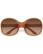 Prada Round Plastic Sunglasses - Lyst