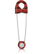 Sonia Rykiel Striped Safety Pin Brooch - Lyst