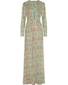 Issa Cutout Printed Silkjersey Maxi Dress - Lyst