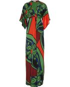 Issa Printed Silkchiffon Maxi Dress - Lyst