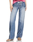 Calvin Klein Jeans Wideleg Lounge Beach Blue - Lyst