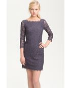 Diane von Furstenberg Zarita Lace Sheath Dress - Lyst