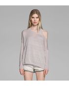 Helmut Lang Supple Blend Long Sleeve Pullover - Lyst