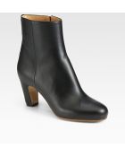 Maison Martin Margiela Leather Curved Heel Ankle Boots - Lyst
