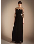 Temperley London Long Wave Embroidery Dress - Lyst