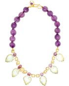 Bounkit Amethyst Fluorite Necklace - Lyst