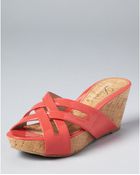 Delman Platform Wedge Sandals - Carla - Lyst