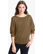 Eileen Fisher Ballet Neck Dolman Sleeve Top Online Only - Lyst
