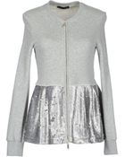 Pinko Zip Sweatshirt - Lyst