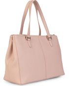 DKNY Saffiano Leather Shopper - Lyst