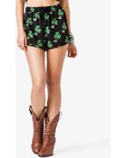 Forever 21 Highwaisted Tropical Print Shorts - Lyst