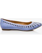 Forever 21 Pyramid Studded Ballet Flats - Lyst