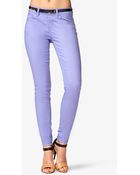 Forever 21 Ankle Length Denim Skinnies - Lyst