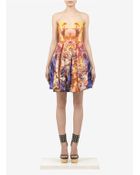 McQ by Alexander McQueen Sunset Print Bustier Dress - Lyst