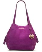 Michael Kors Large Ashbury Suede Grab Bag - Lyst
