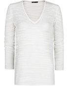 Mango Open Slub Knit Sweater - Lyst