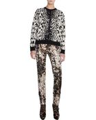 Lanvin Leopard Crewneck Sweater - Lyst