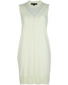 Alexander Wang Ribbed Panel Dress - Lyst