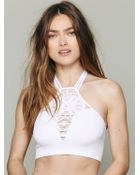 Free People Halter Seamless Bra - Lyst