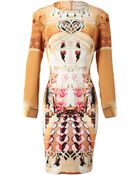 Mary Katrantzou Flake Printed Silk Dress - Lyst