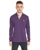 Burberry Brit Cotton Piquet Long Sleeved Polo - Lyst