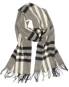 Burberry Giant Check Cashmere Scarf - Lyst