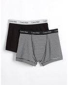 Calvin Klein Twopack Cotton Stretch Trunks - Lyst