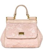 Dolce & Gabbana Mini Miss Sicily Sequined Shoulder Bag - Lyst