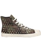 Gienchi Camouflage Suede High Top Sneakers - Lyst