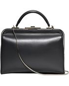 Giorgio Armani Chemist Shiny Leather Top Handle Bag - Lyst