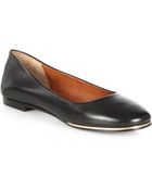 Givenchy Leather Ballet Flats - Lyst