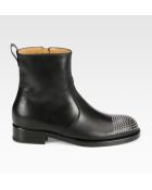 Gucci Studded Leather Ankle Boots - Lyst