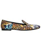 Kenzo 10mm Satin Flying Tiger Loafers - Lyst