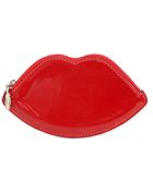 Lulu Guinness Lip Patent Leather Coin Purse - Lyst