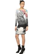 Mary Katrantzou Printed Silk Jersey Dress - Lyst