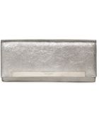Saint Laurent Lutetia Metallic Leather Clutch - Lyst