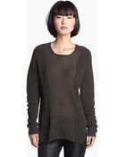 Helmut Lang Ridge Detail Sweater - Lyst