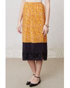 Maeve Silk Road Midi Skirt - Lyst
