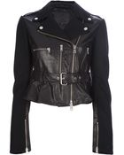 McQ by Alexander McQueen Leather Biker Jacket - Lyst