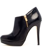MICHAEL Michael Kors York Pythonembossed Bootie - Lyst